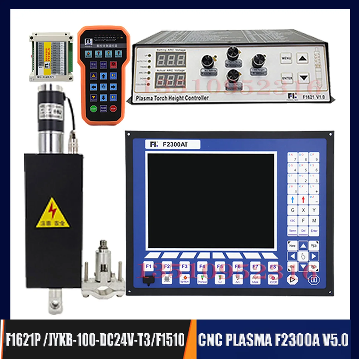 

Cnc F2300a Plasma Controller+thc Lifter Kit F2300a+f1621+jykb-100-dc24v/T3/F1510 Remote Control For Plasma Cutting Machine