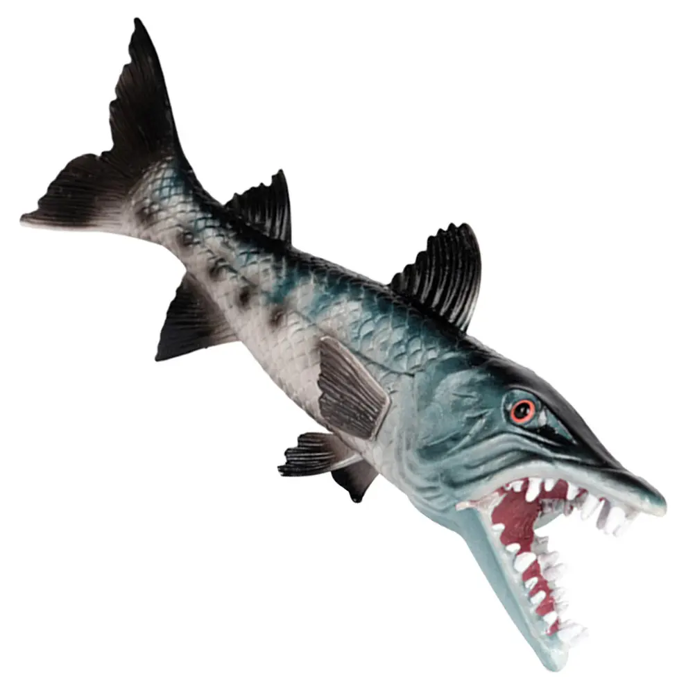 

Exquisite Crafted Wolf-Fish Aquarium Ornament Simulation Fish Tank Decoration Artificial Marine Life Decor for Home Car Display