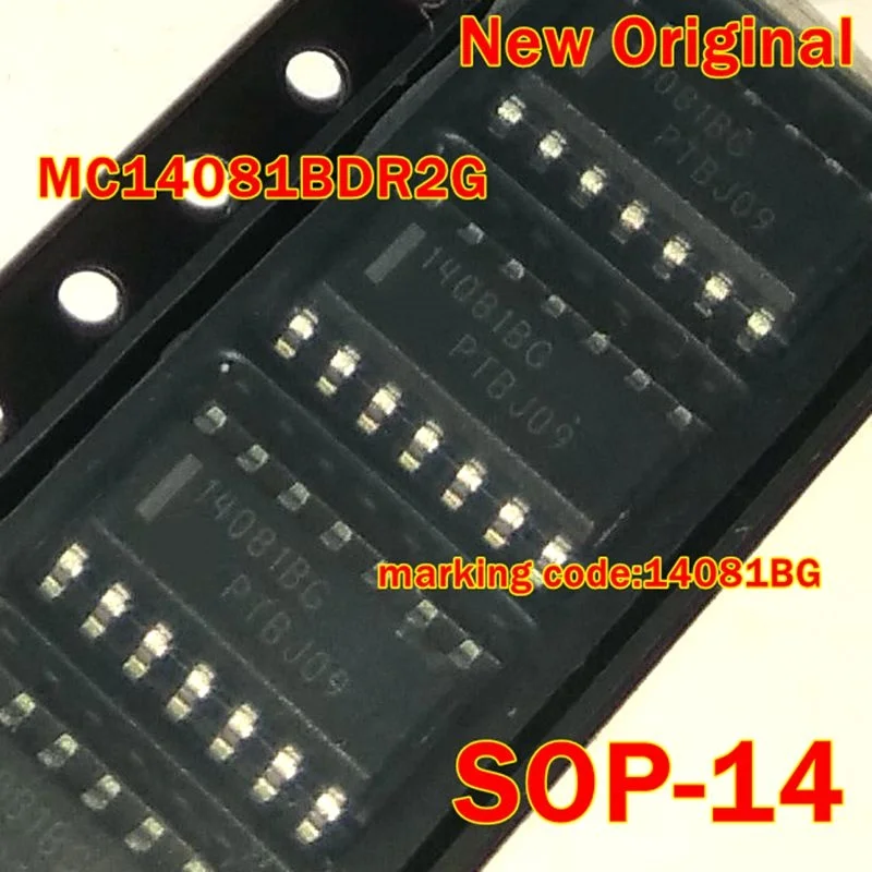 1Pcs to 100Pcs Mc14081Bdr2G Sop-14 New Original Marking Code:14081Bg Quadruple 2-Input and Gate Logic Chip