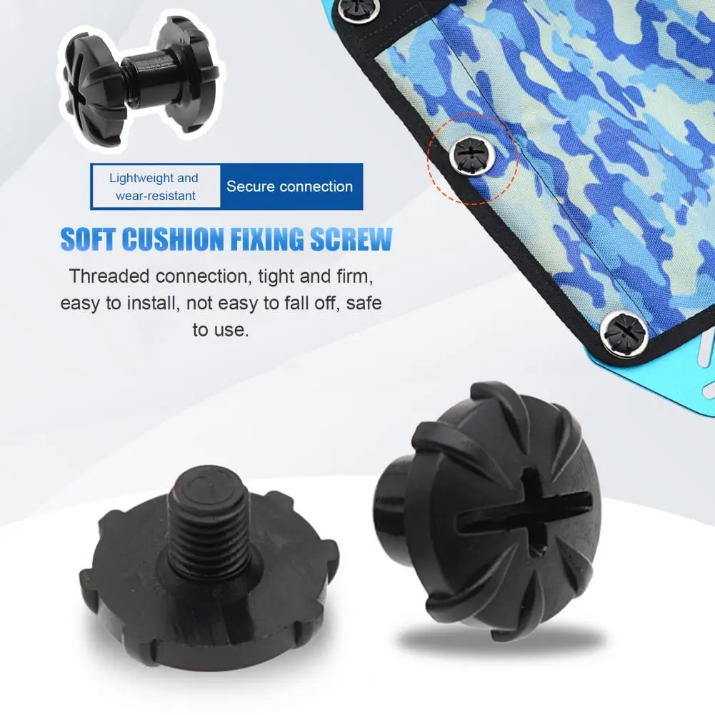 

Backplate Book Screws Plastic Backplate Harness Mounting Screw Bolts Dive Hardware Accessories With Flat Head For Scubas Diving