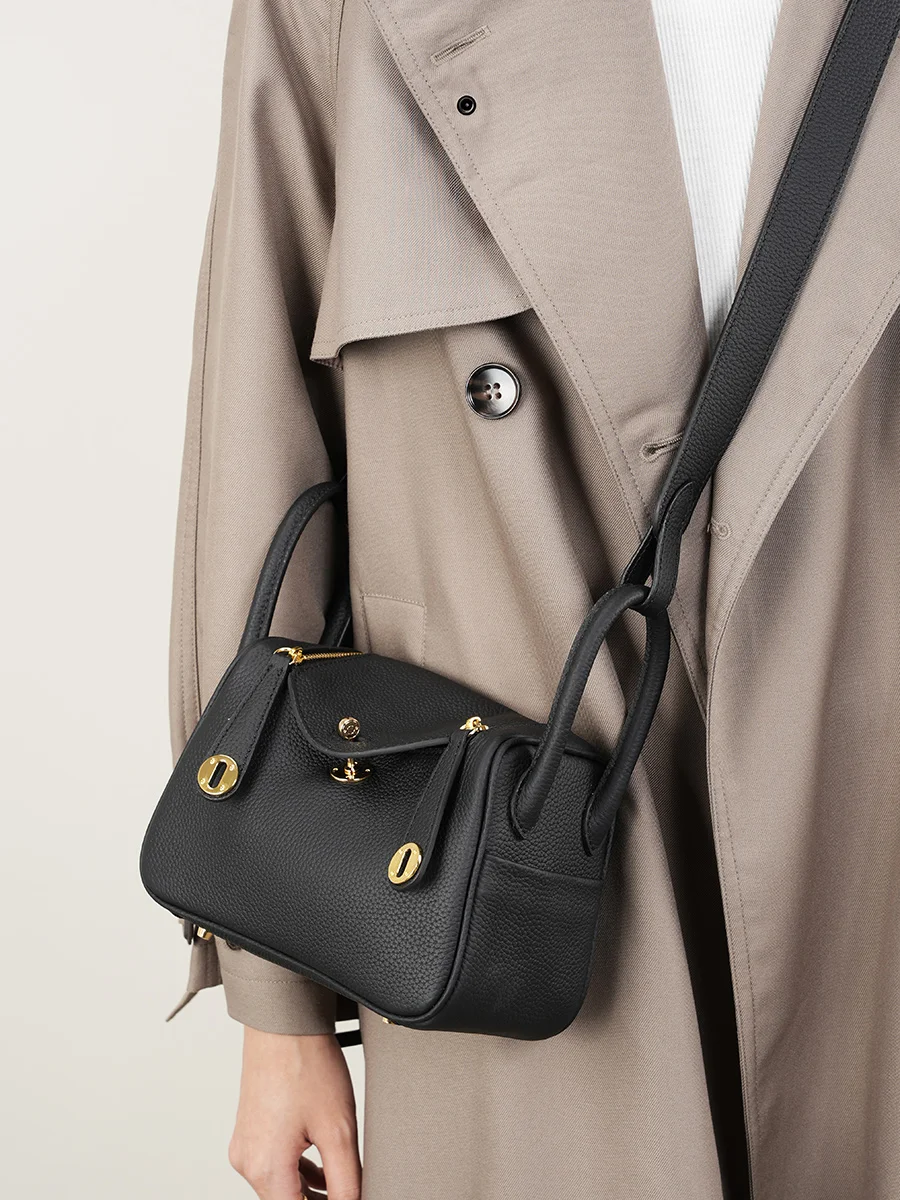 Genuine leather shoulder bag women\'s cowhide bag crossbody design large brand portable mini trendy soft leather new style