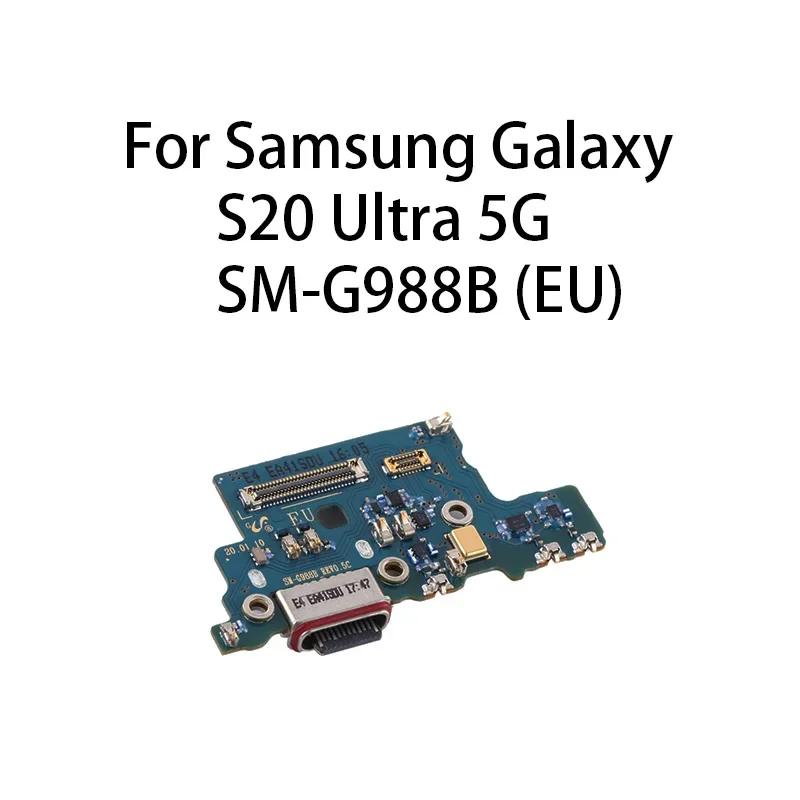 USB Charge Port Jack Dock Connector Charging Board Flex Cable For Samsung Galaxy S20 Ultra 5G / SM-G988B (EU)