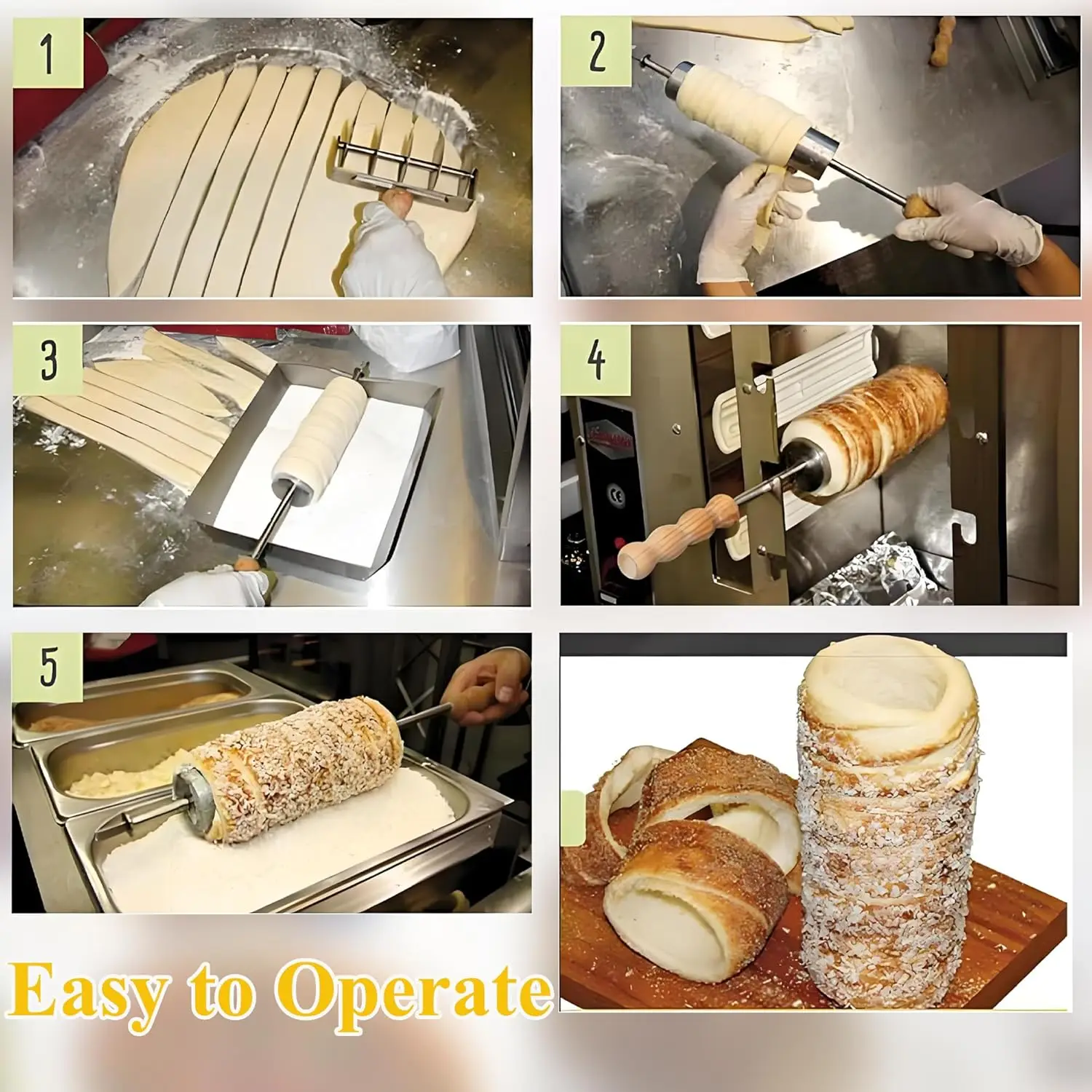 الكهربائية الآيس كريم مخروط مدخنة كعكة اللفافات صانع مدخنة كعكة فرن آلة 3200 واط فرن نخب مع 16 قطعة قالب لفة 110 فولت