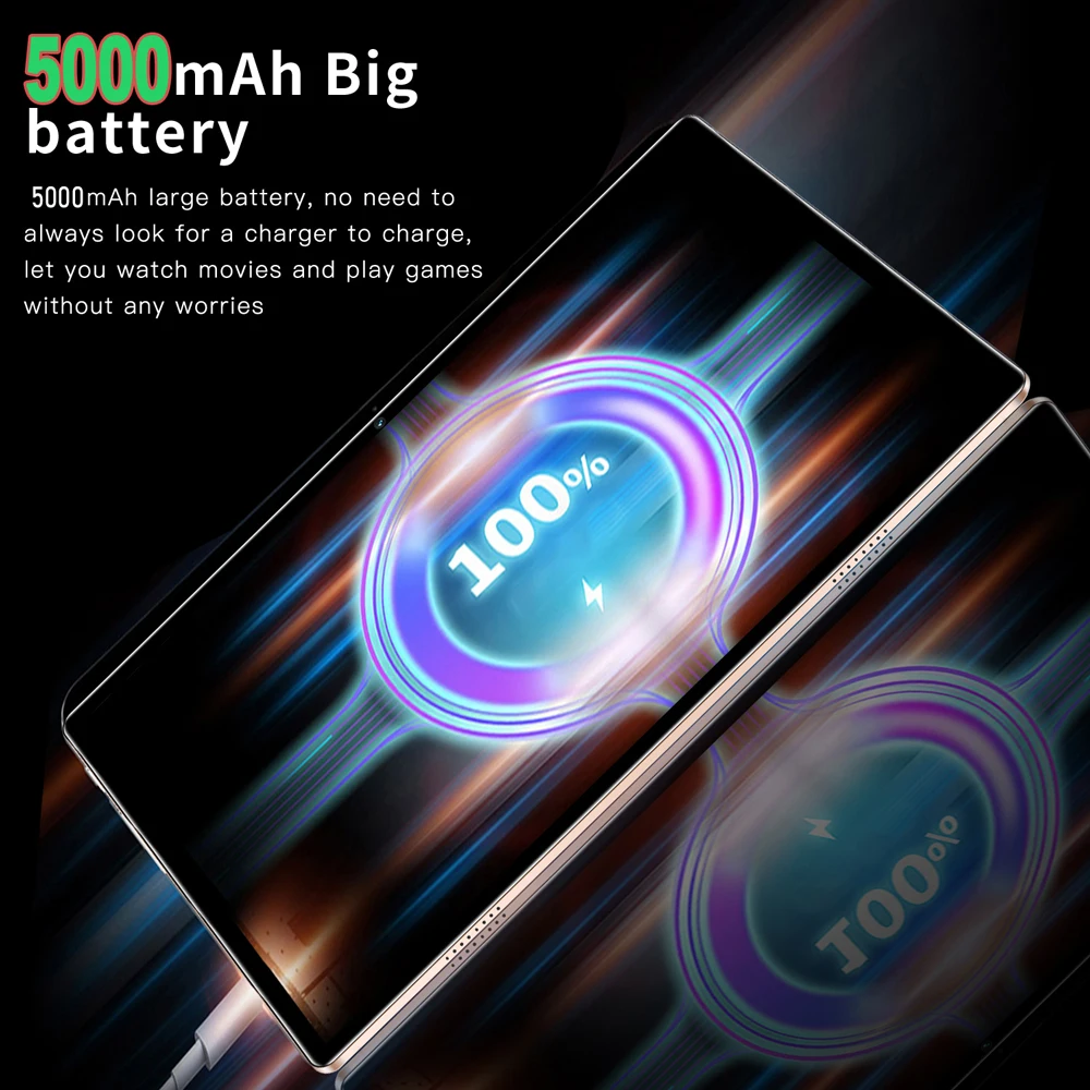 BDF 10.1 인치 태블릿 P37 1280*800 해상도 IPS, 4GB RAM, 64GB ROM 저장 장치, 안드로이드 11.0, 3G, 4G 네트워크 지원