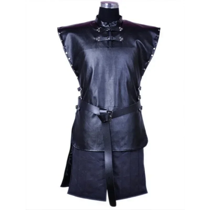 XT8TV جون سنو تأثيري حلي الكبار للجنسين الأسود القتال موحدة البدلة هالوين الزي أداء الحفلات لعب الأدوار @ XT6!