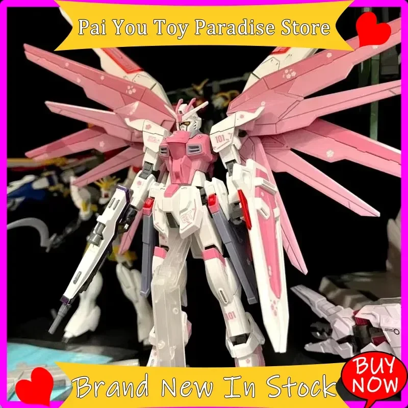 

New Hg 1/144 Zgmf-X10a Freshman Freedom Mecha Assembly Model Action Figures Cherry Blossom Color Scheme Gift Decorate Gift