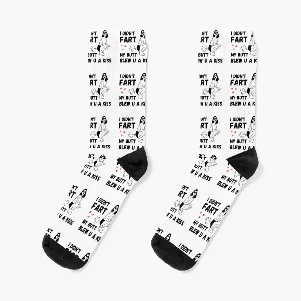 

I didnt fart my butt blew you a kiss Socks man cotton custom sports Women Socks Men's