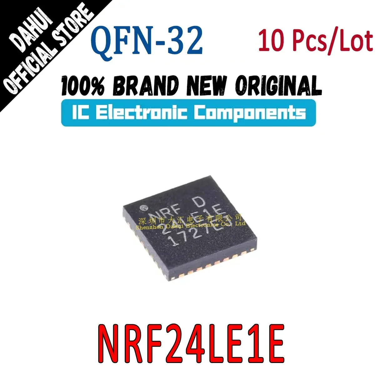 

10Pcs NRF24LE1E 24LE1E QFN-32 wireless transmitter IC chip Brand New Original In Stock