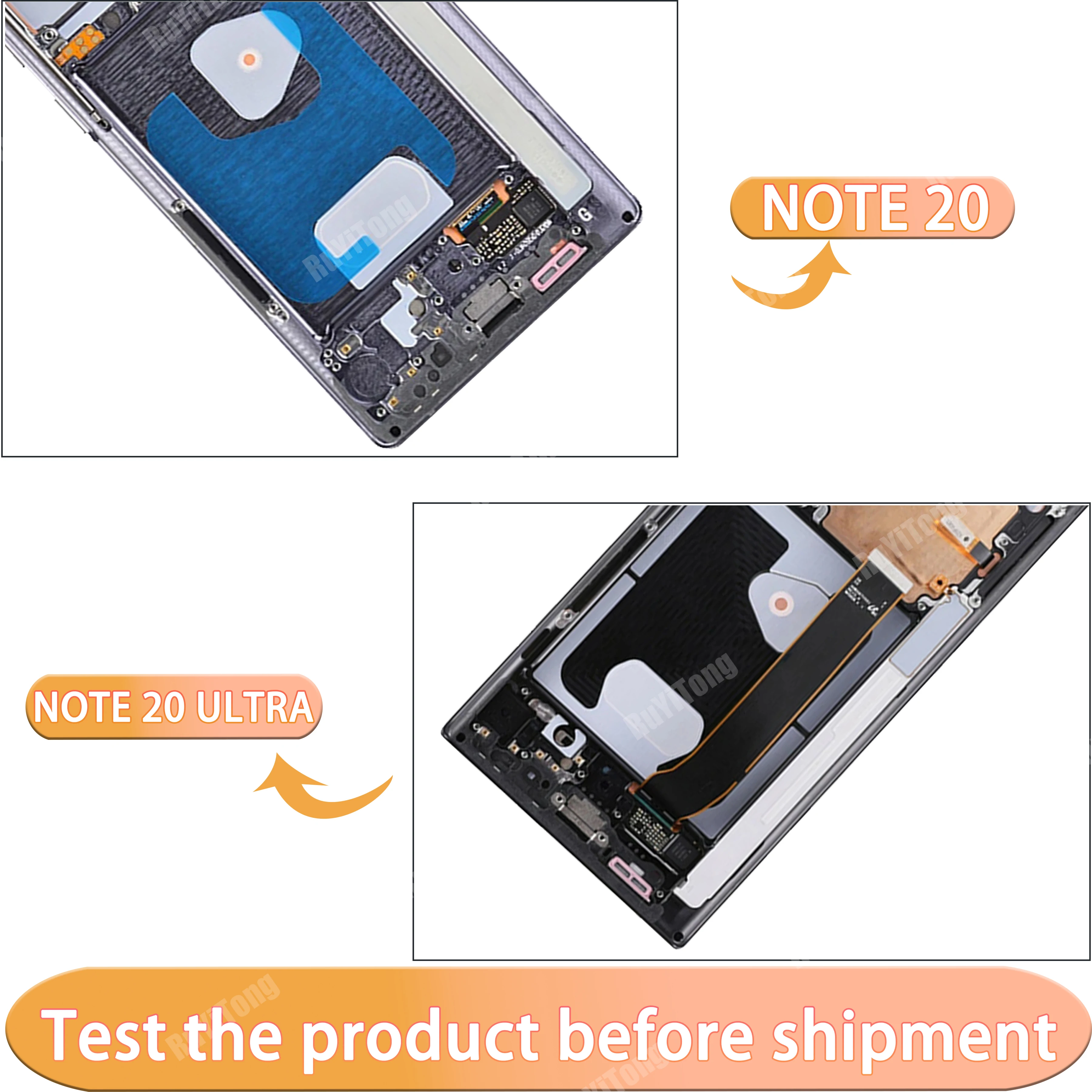 AAA+ 100%Tested Super AMOLED For Samsung Galaxy Note 20 N980F LCD Note20 ULTRA N985F LCD Display Touch Screen Digitizer Assembly