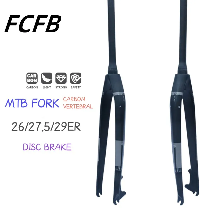 

mtb carbon fork 26"/ 27.5"/ 29"inch Mountain bike full carbon front fork MTB bicycle disc brake carbon fork mountain bike forks