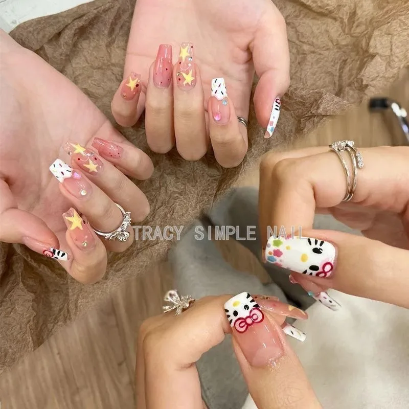 أنيمي الكرتون سانريو ملصقات الأظافر الكرتون لطيف مرحبا كيتي ملصقات دفتر الهاتف المحمول قذيفة كوب ماء الكمبيوتر الديكور