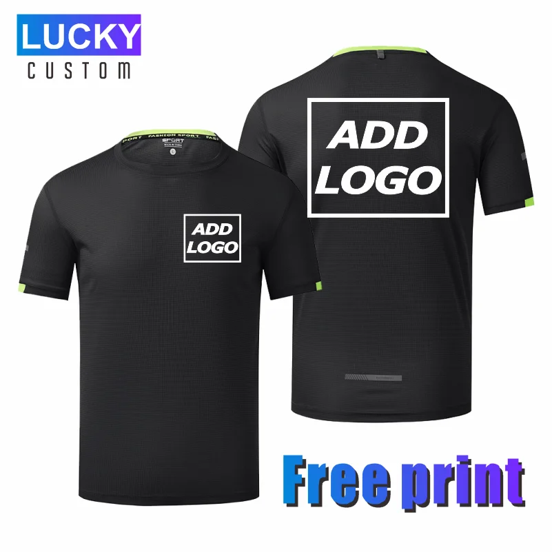 Custom Quick Dry Short Sleeve Sport Gym Jerseys Fitness T-Shirt Trainer Running Compression Breathable Multicolor Sportswear 4XL