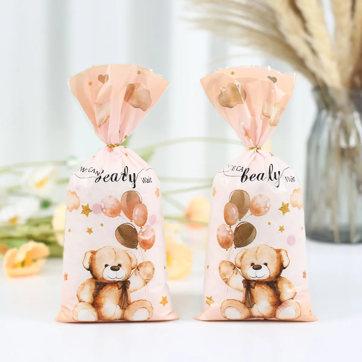 Teddybeer Cadeauzakjes Verjaardagsfeestje Decoratie Kinderverjaardag Snoep Koekjeszakken Bruiloft Verjaardag Verpakking Zakken Babyshower Decor