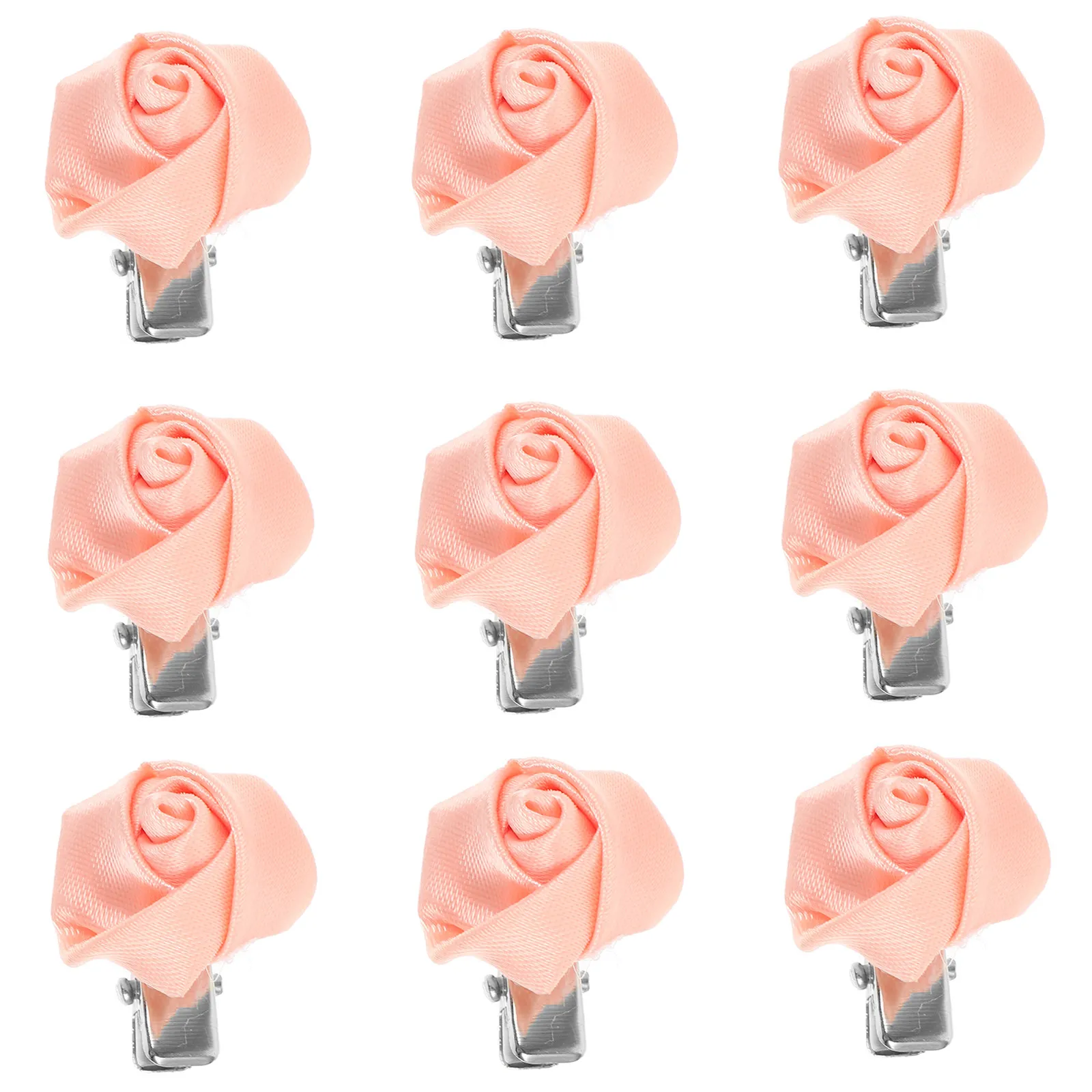 

10 шт. заколок для волос в форме розы, маленькие цветочные заколки, легкие аксессуары для волос для свадеб, дней рождения и повседневного использования