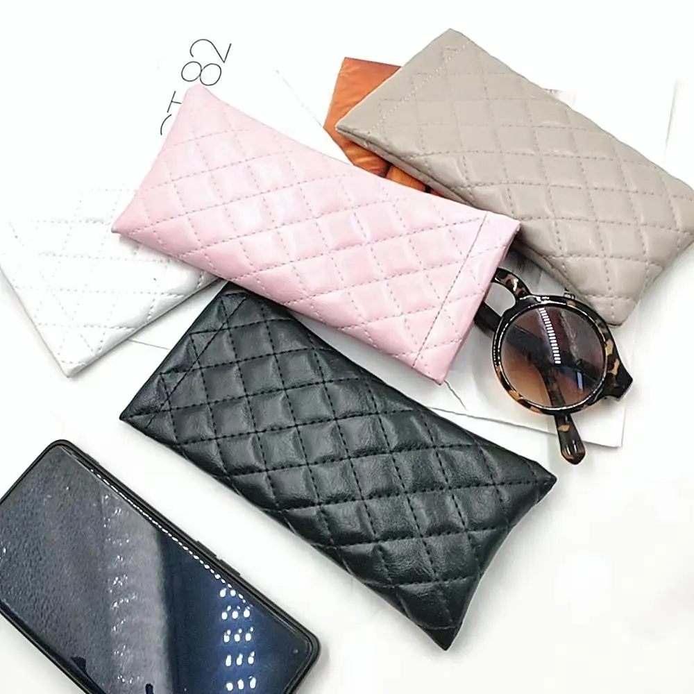 

Unisex Eyeglasses Storage Pouch PU Leather Portable Glasses Bag Eyeglasses Protector Portable Squeeze Glasses Case Eyewear Bags