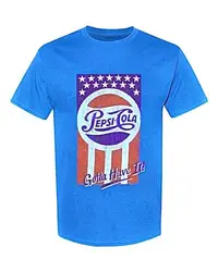 Licensed Pepsi-Cola Standard Blue Adult T-Shirt 