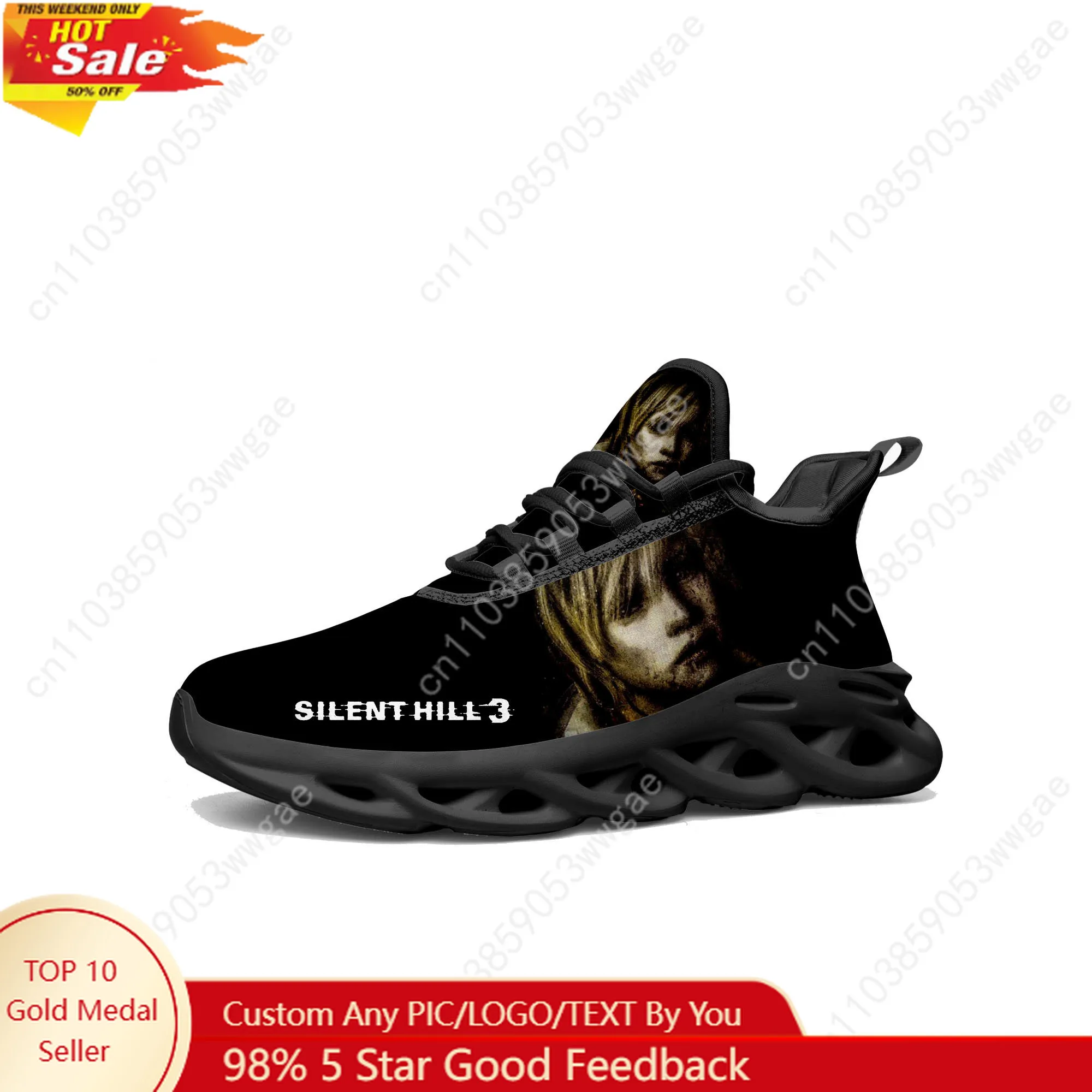 

Silent Hill 3 Lace Mesh Shoes Flat Sneaker Mens Womens Sport Running Shoes Sport Sneakers Fashion Durable Customized Footwears