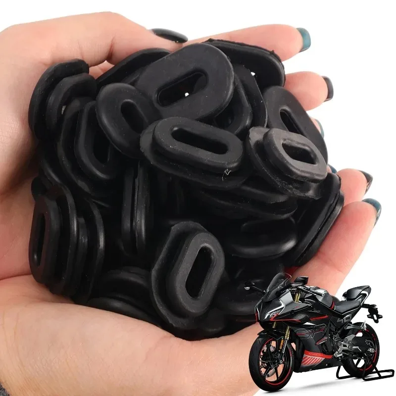12pcs Motorcycle Black Rubber Grommet Fairing Gasket Bolt Fixing Rubber Ring Body Side Cover Grommet Motor Exterior Parts view 3