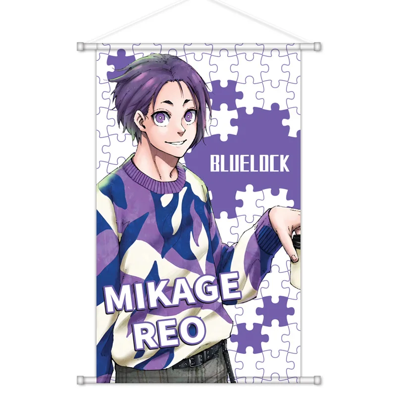 Hang A Picture BLUE LOCK Isagi Yoichi Chigiri Hyoma Mikage Reo Bachira Meguru Cosplay Poster Titanic Scroll Flipped Playbill