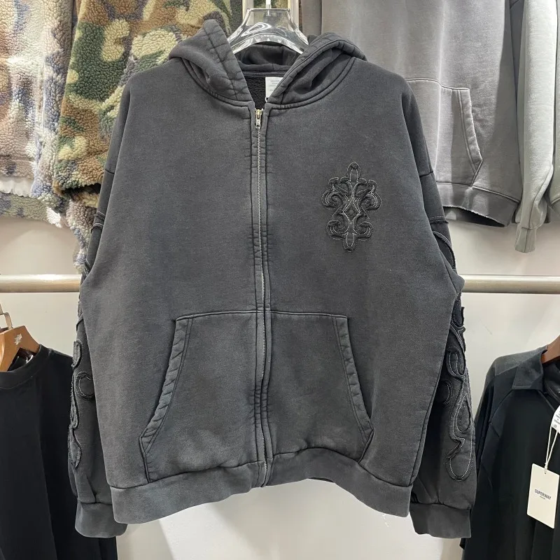 

Oversize Waed Zipper Hoodie Jaet Spring 2025 New Arrival Casual Comfortable Long Sve Hooded Coat for Youth