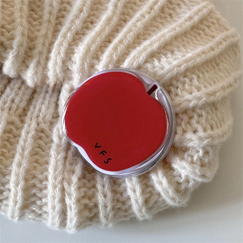 

Korean Red Apple For Magsafe Magnetic Phone Griptok Grip Tok Stand For iPhone 17 16 Foldable Wireless Charging Case Holder Ring