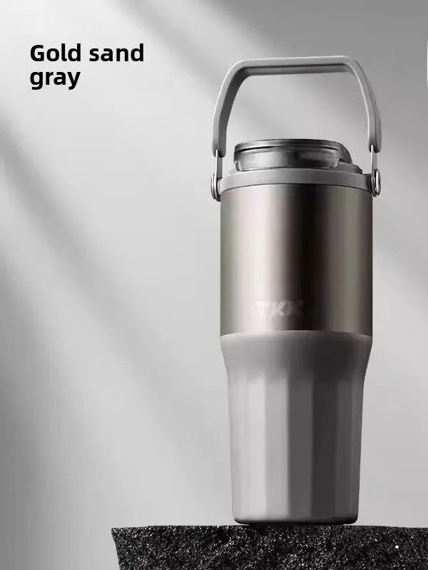 

Термокружка TKK с большой емкостью и внутренним покрытием, утепленная, для использования на улице и в автомобиле, морозостойкий контейнер для напитков