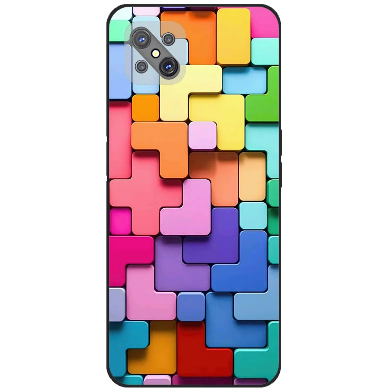For OPPO Reno 4Z 5G Case Reno4Z Silicone TPU Bumper Soft Phone Cover For OPPO Reno 4 Z 5G Cases Cartoon fundas Reno4 Z 5G Coques
