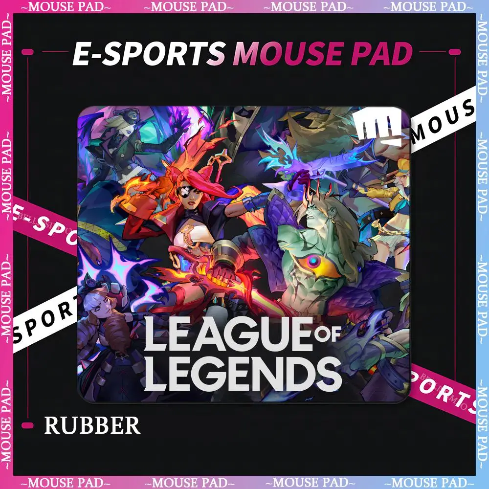 

Small League of Legends anime XS mousepad eSports anime girl game keyboard pad high quality game pad lock edge rubber mouse pad