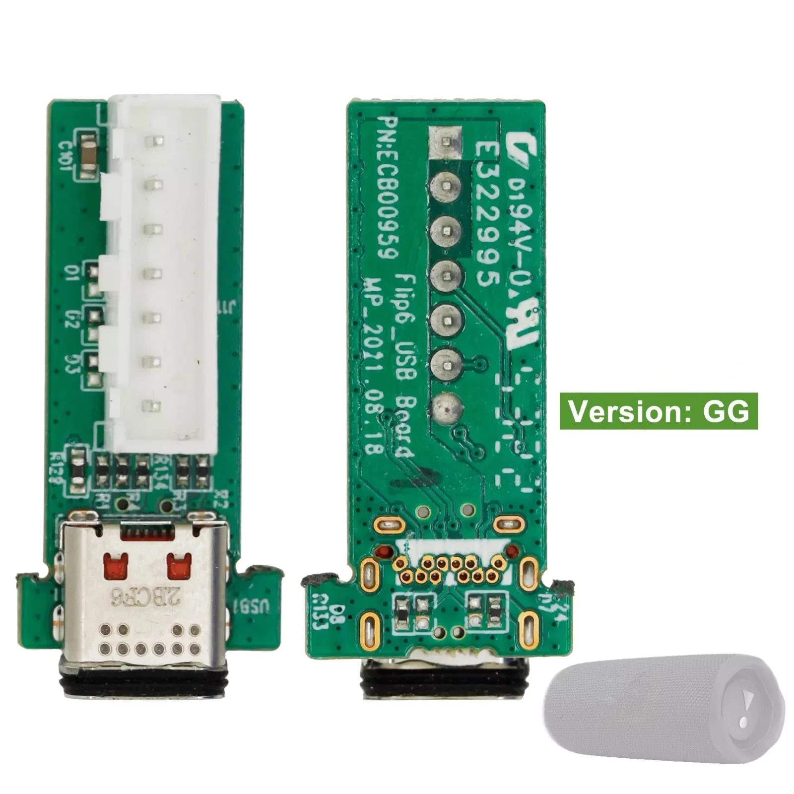 

Плата USB-порта для зарядки, сменная деталь для JBL Flip 6 GG, модуль разъема гибкого кабеля для ремонта Bluetooth-колонки, аксессуары для колонок