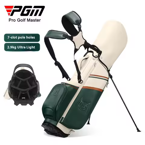 PGM QB175 Golf Bag Women's Stand Bag 7-Grid Plug Hole Shoulder Strap Golf Waterproof Microfiber Club Bag