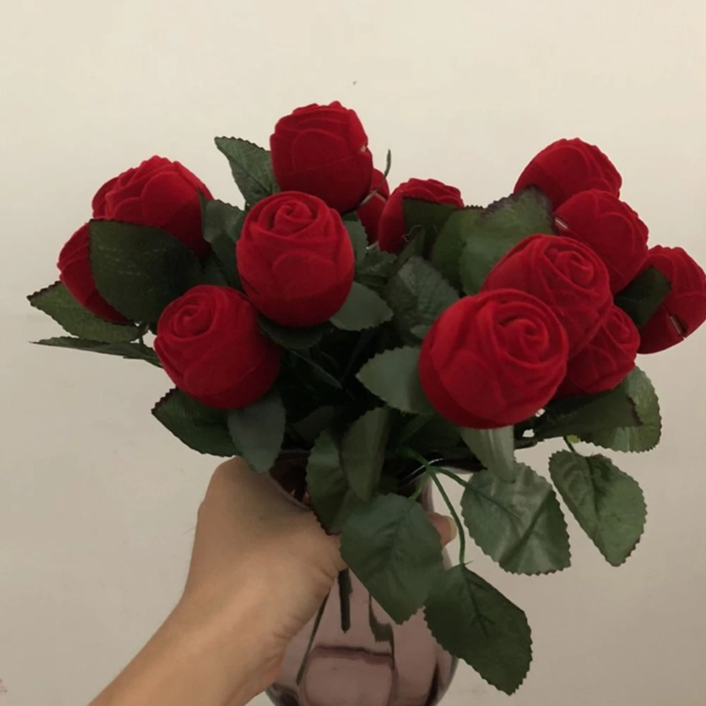 

4 шт., коробка для колец с розой, ювелирные изделия для девочек, ювелирные изделия на заказ, персонализированные предметы, органайзер для подружки невесты