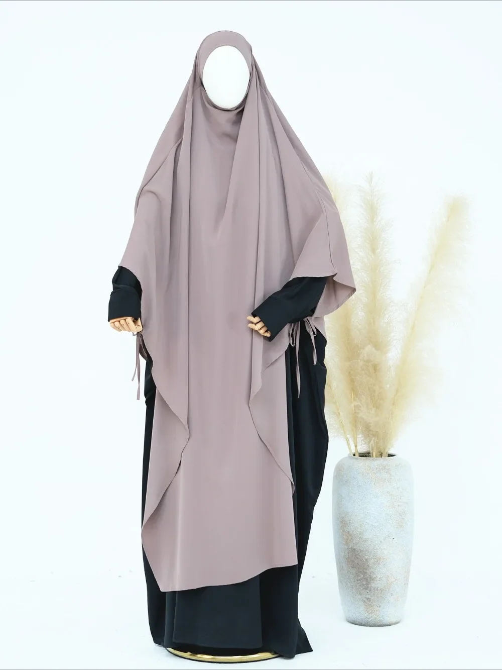 Eid Donne Musulmane Khimar Hijab Islamico Dubai Sciarpe di Colore Solido Turbante Arabo Signore Preghiera Copricapo Ramadan Foulard Lungo 2025