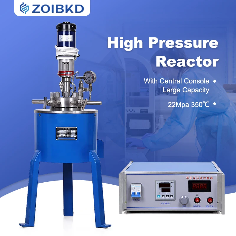 ZOIBKD Laboratory Supplies CJF Series Stainless Steel Autoclave 1L~20L Volume SS-304 Material temperature up to 350°C