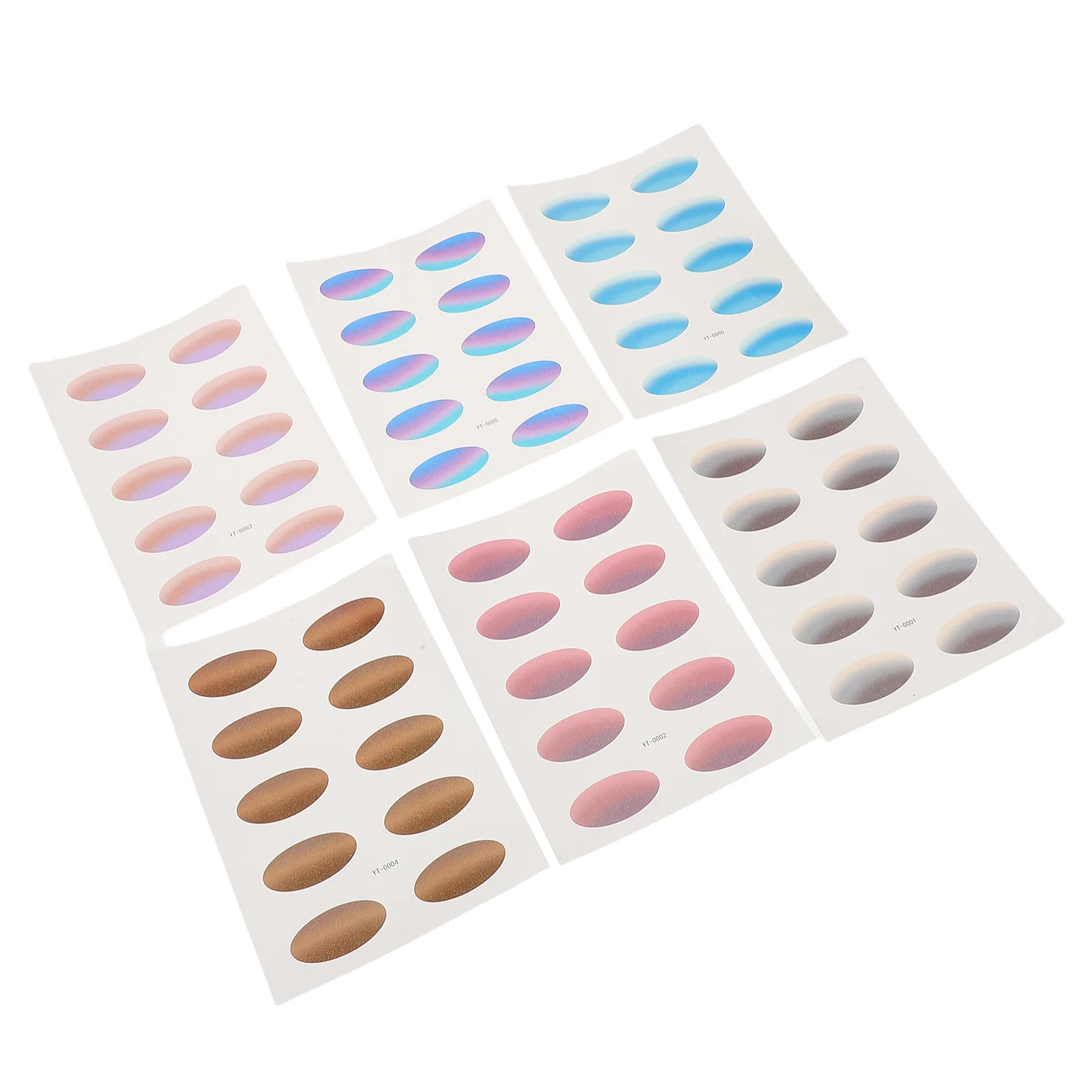 

6 Sheets Waterproof Eyeshadow Stickers Gradient Eye Makeup for Women Girls Party Cosplay Festivals Decoration Eyeshadow Stickers