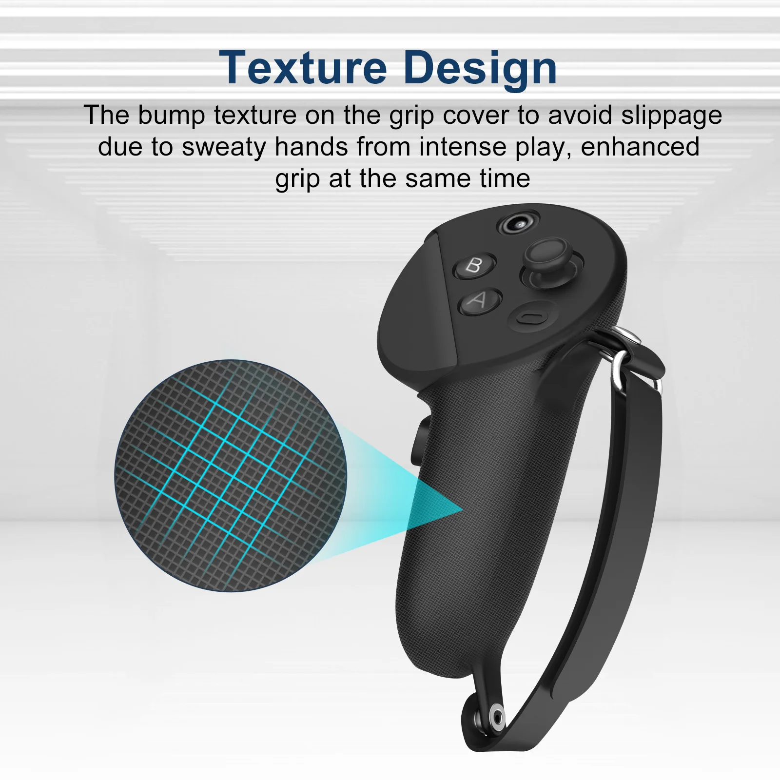 Vr capa protetora para meta quest pro controlador anti-deslizamento alça de silicone caso escudo com alça de junta ajustável acessórios