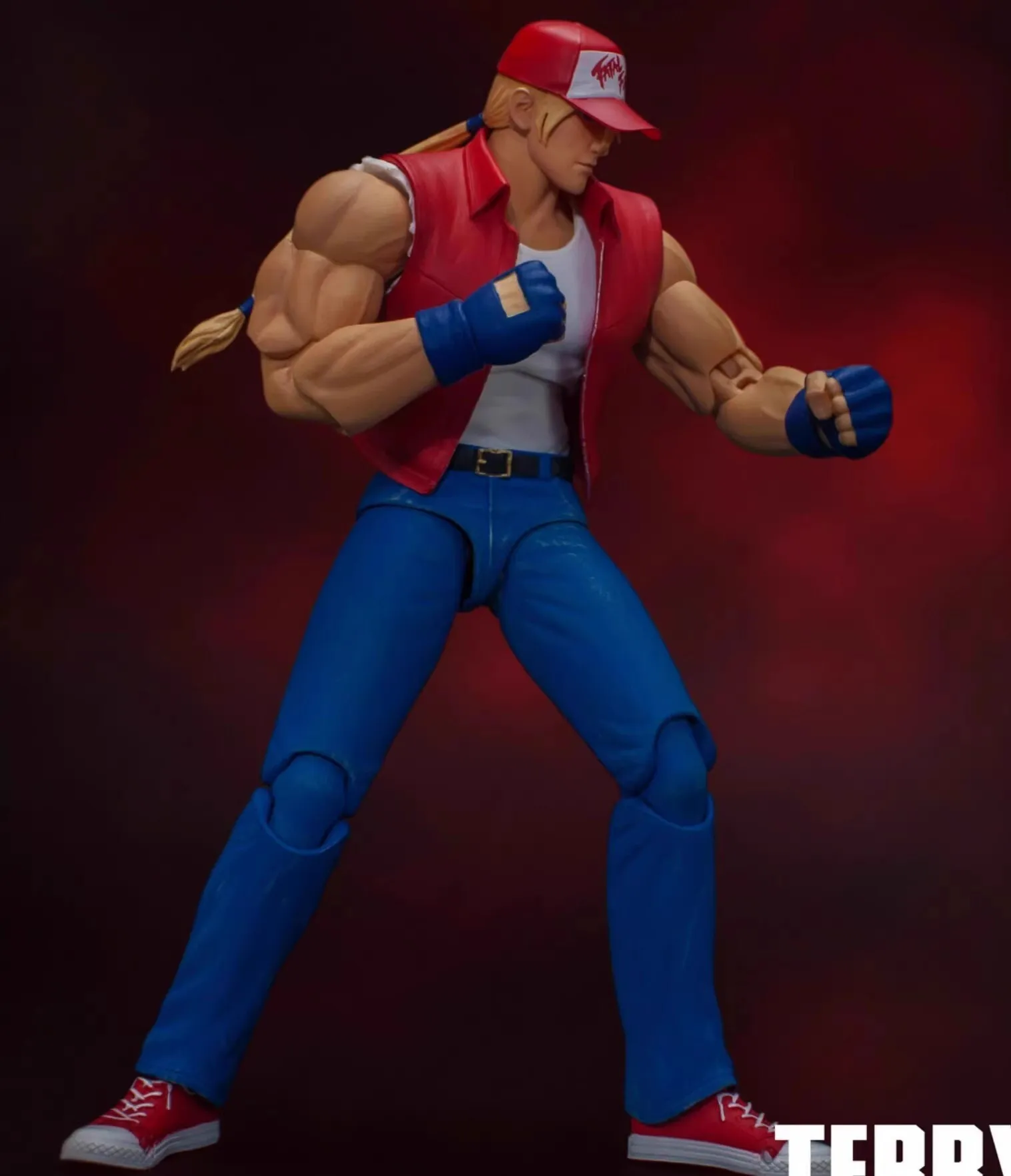 

Storm Toys SKKF-04 1/12 Terry Bogard Action Figure with 4 Interchangeable Heads Male Soldier Figure Model Toy for Collectible
