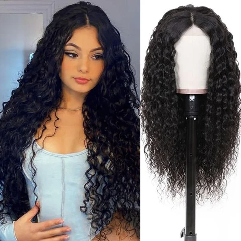 

Synthetic Curly Wave Wigs for Women Long Water Wave Middle Part Hair Wig Natural Synthetic Deep Curly Cosplay Wig Heat Resistant