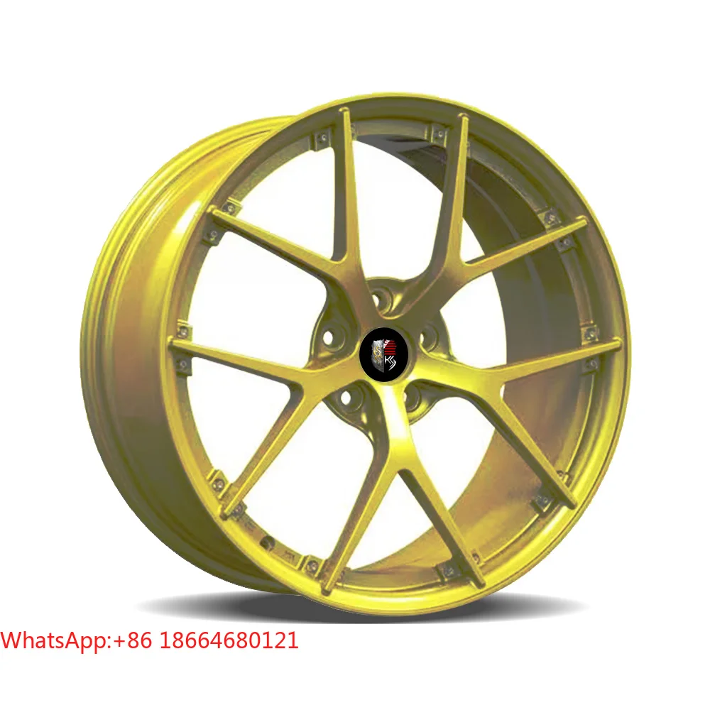 16-24 Inch Gloss Gold Multi-Spoke 6061-T6 Lightweight Racing Forged Alloy Wheel RimsW205,W213,W166,X156,W257