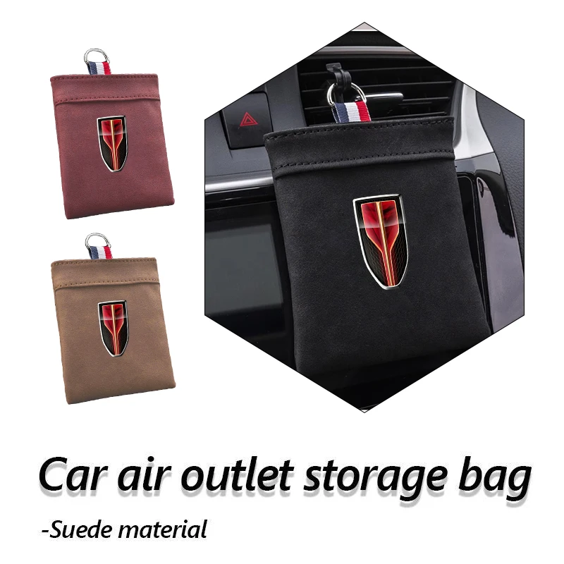

Автомобильная сумка для хранения воздуховыпускного отверстия, органайзер для приборной панели для Hongqi H9 HS5 H5 H7 E-HS9 E115 HS7 LS7 2021 2022 2023, аксессуары