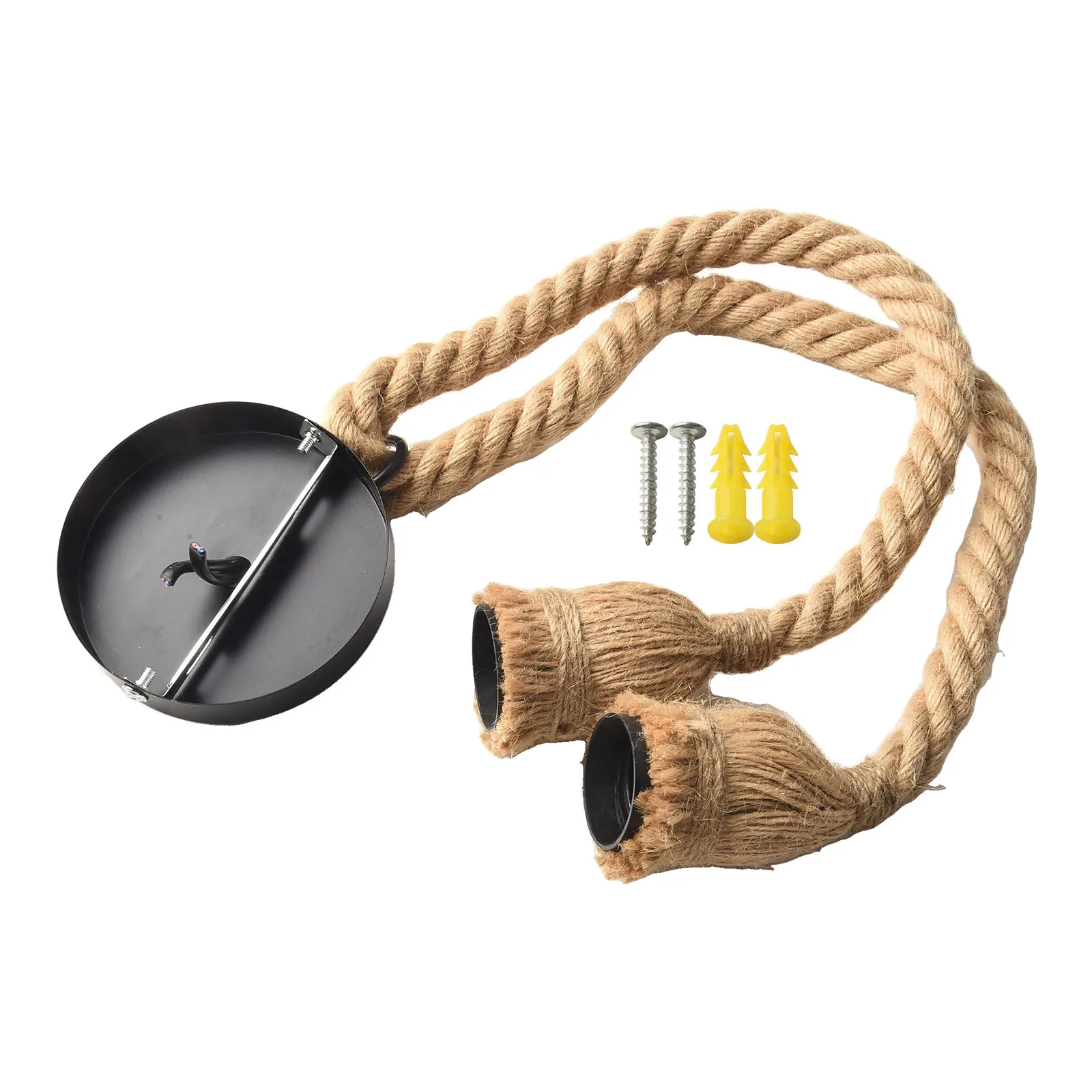 Rope Lamp Chandelier Led Chandelier Vintage Fixture Decorative Lamp For Living Room Hemp Rope Industrial Lustres