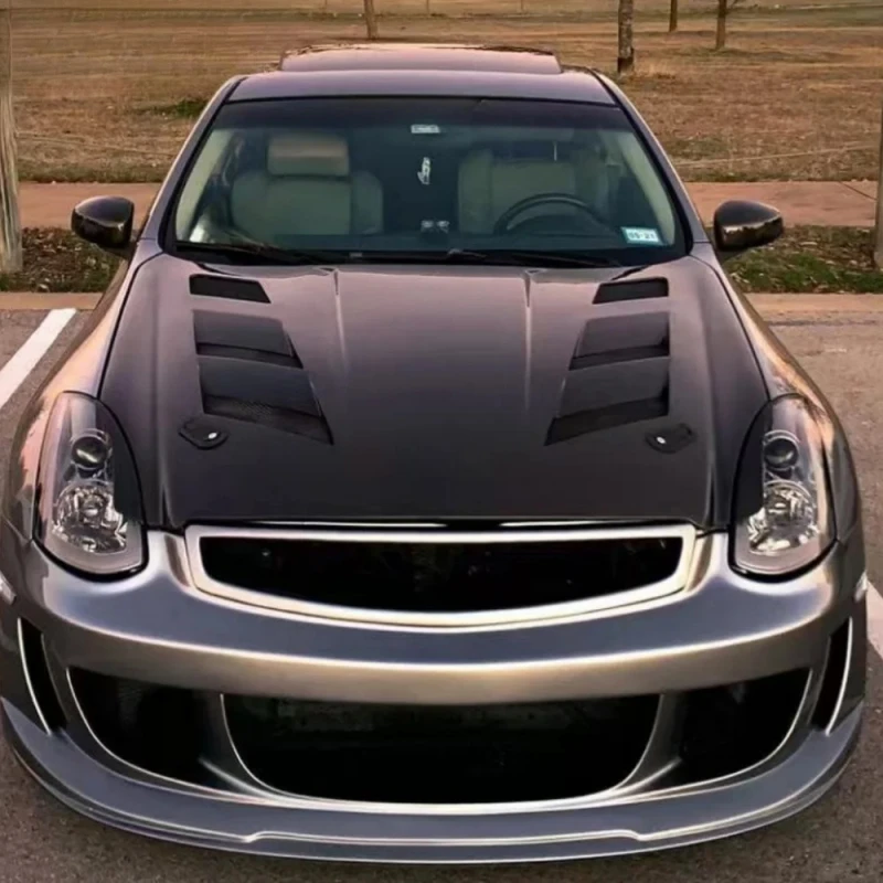 Best Selling Carbon Fiber Engine Hood Bonnet Kit for Sports Sedan Off-Road Lightweight Modification Upgrade