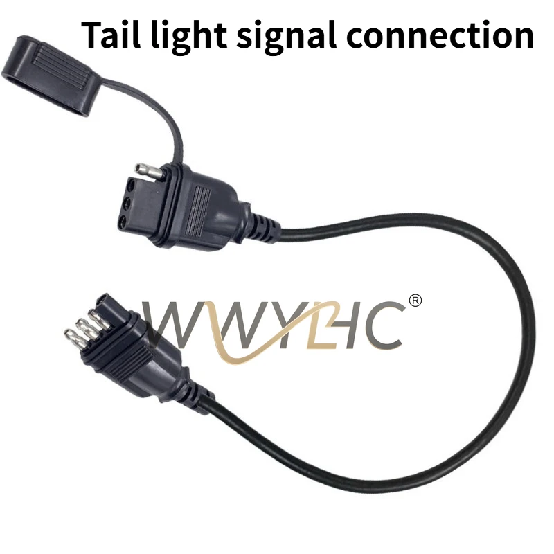 Suitable for American 4-pin Plug Socket Extension Cable, RV Adapter, Tail Light Signal Connection, Trailer Connector