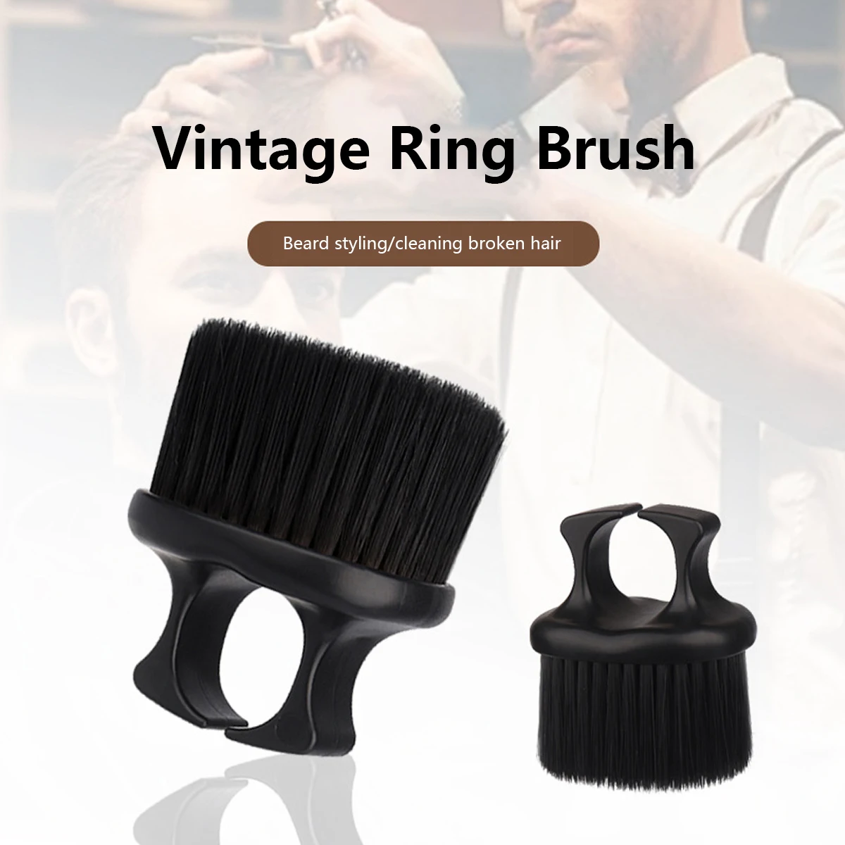 1pcs Ring Design Plastic Portable Hair Shattering Brush Hair Shattering Cleaning Salon Tool Special for real hair wigs