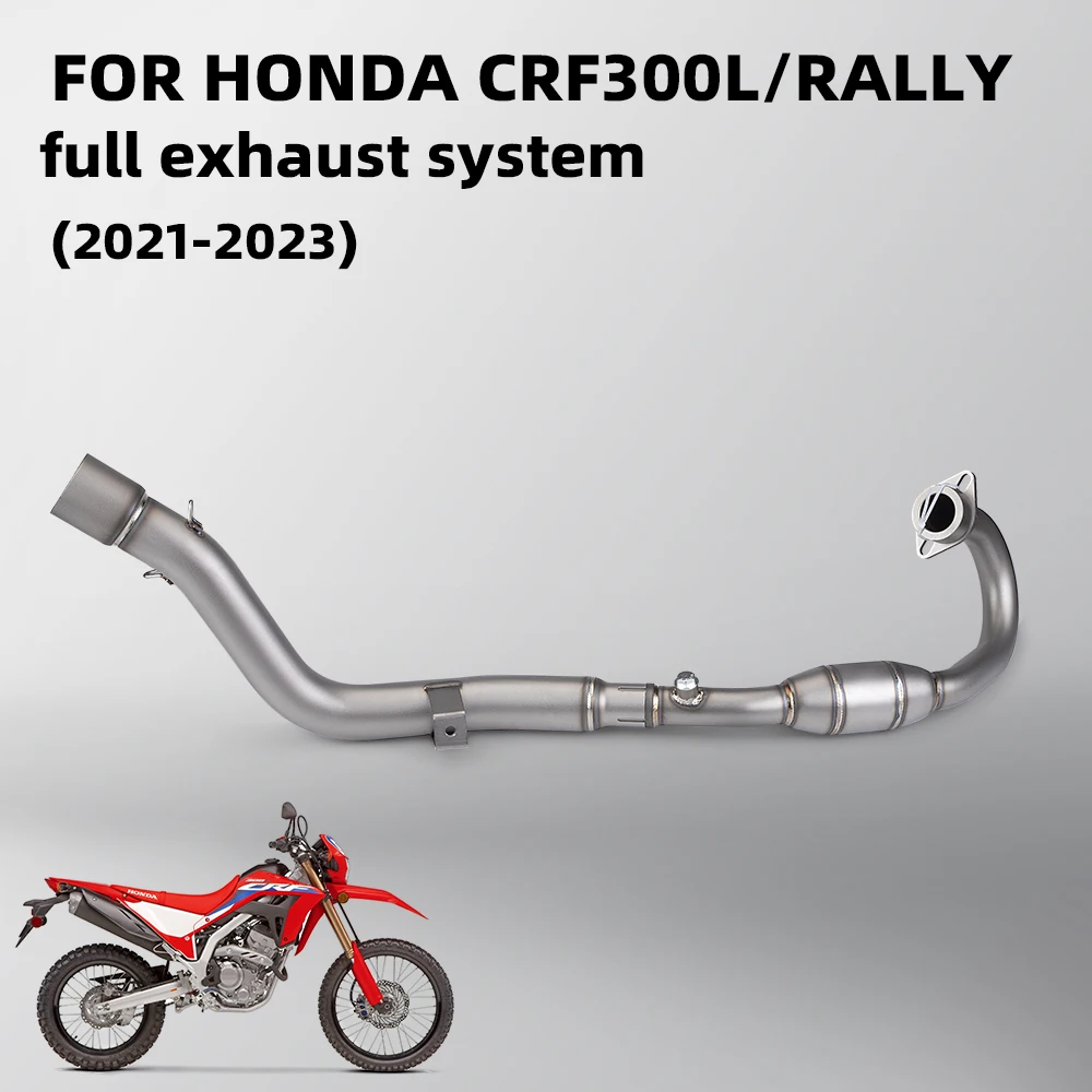 

Motorcycle Exhaust Pipe Connecting Pipe Front Motorcycle Escape Complete System for CRF300 CRF300L CRF300RALLY 2021-2023
