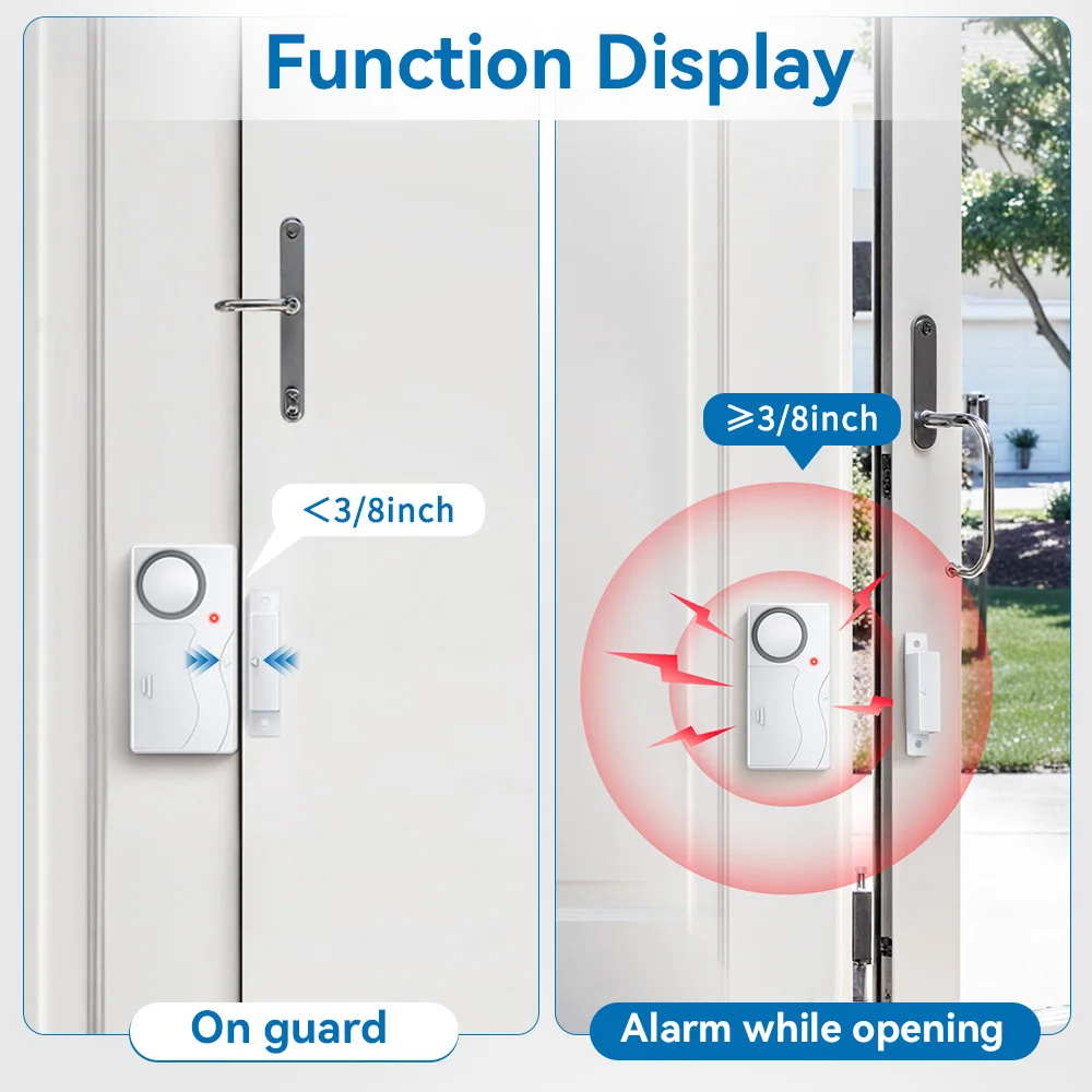 سيارة RV إنذار نافذة الباب إنذار تخويف الدخيلين مكافحة سرقة التحكم عن بعد إنذار ضد السرقة الاستشعار المغناطيسي