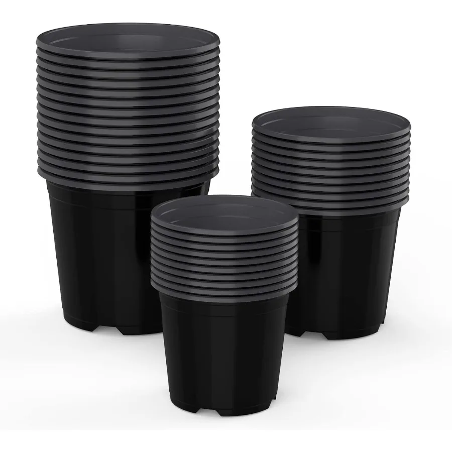 

4 5 6 Inch Nursery Pots Variety Pack 45 Pack Plants Flower Pots ible Plastic Planters Indoor Modern Drative Seed Container Pots