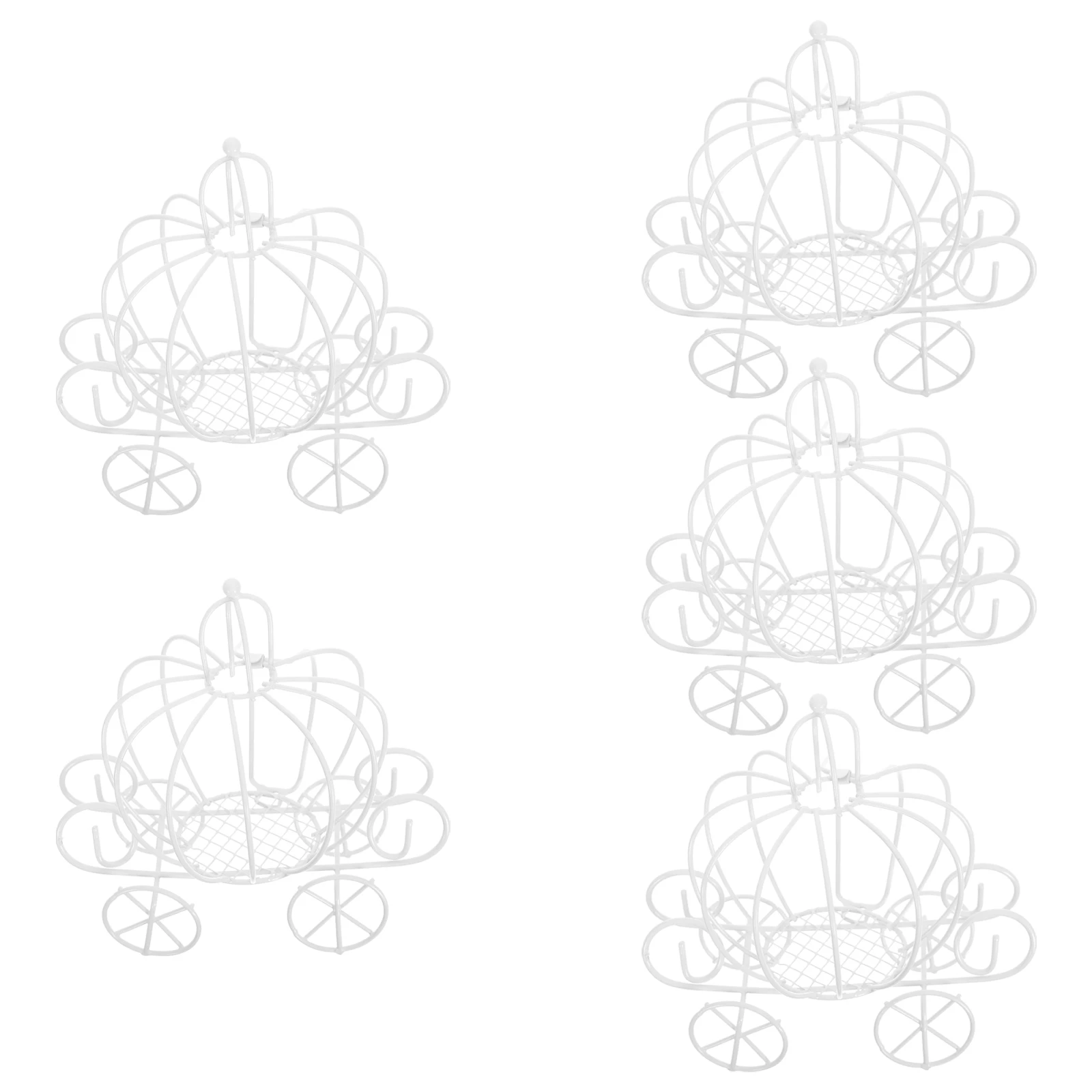 

5 Pcs Candy Box Wedding Party Boxes Items Mini Tinplate Storage White Favour Baby