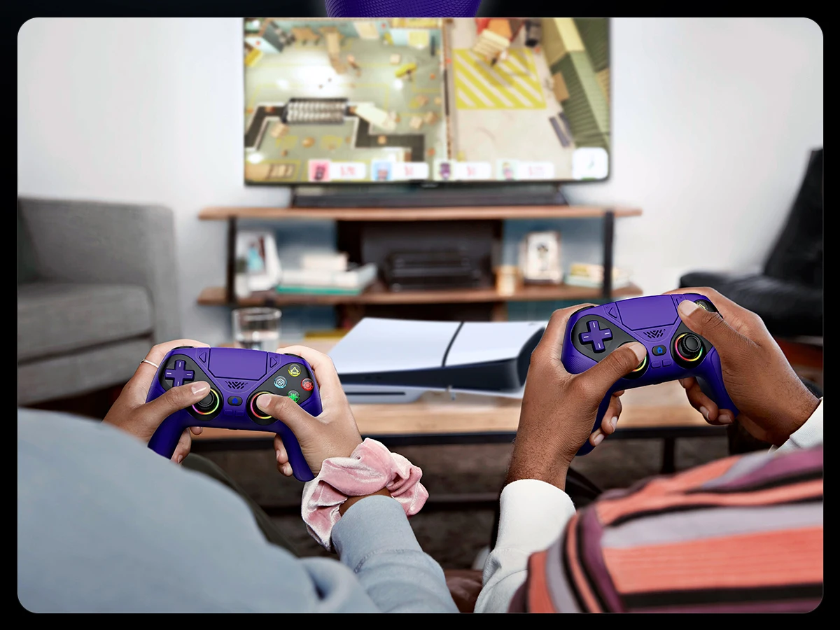 RGB-Controller für Playstation 5, PS5 Pro/PS5 Slim, Hall-Joystick, Dual-Vibration, Gamepad, Turbo, PS5-Controller – Detail 19