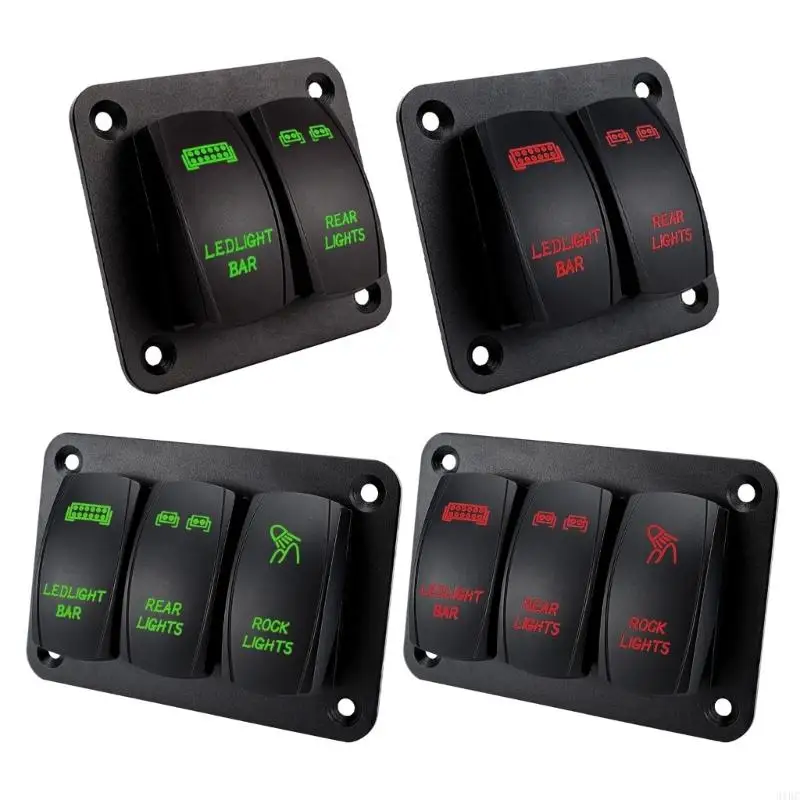 

31BC Multifunction 2 Gang/3 Gang Rockers панель со светодиодным индикатором, подходящим для лодок, автомобильные и вне
