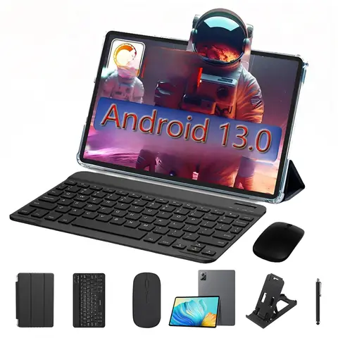 New Google Pad 10.1" Android Tablets Octa Core 8GB RAM 256GB ROM Dual SIM Network 4G LTE 5G Tablet PC 8000mAh with Keyboard case